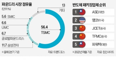 삼성 겨눈 TSMC…애플·앰코와 '반도체 동맹'