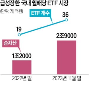 1년새 순자산 1조 이상 증가…무섭게 성장하는 월배당 ETF