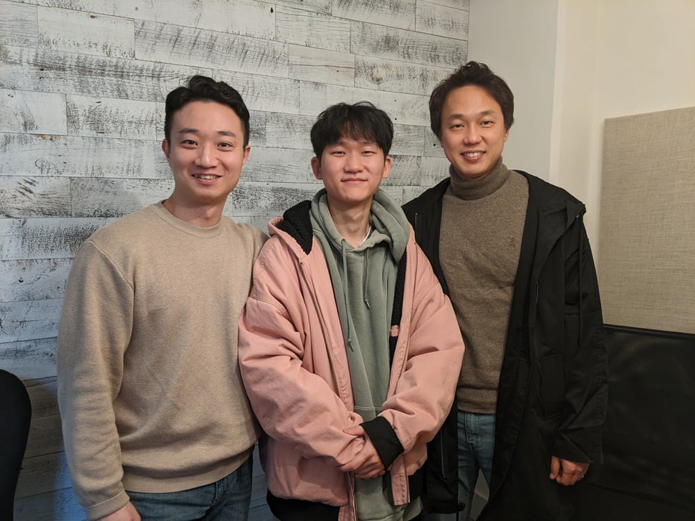 (왼쪽부터) 김민준 CSO, 정민우 CTO, 이상윤 CEO 
