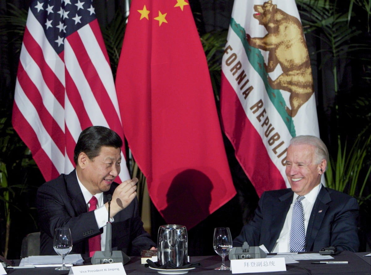 조 바이든 미국 대통령(사진 오른쪽)과 시진핑 중국 국가주석. (사진=연합뉴스)