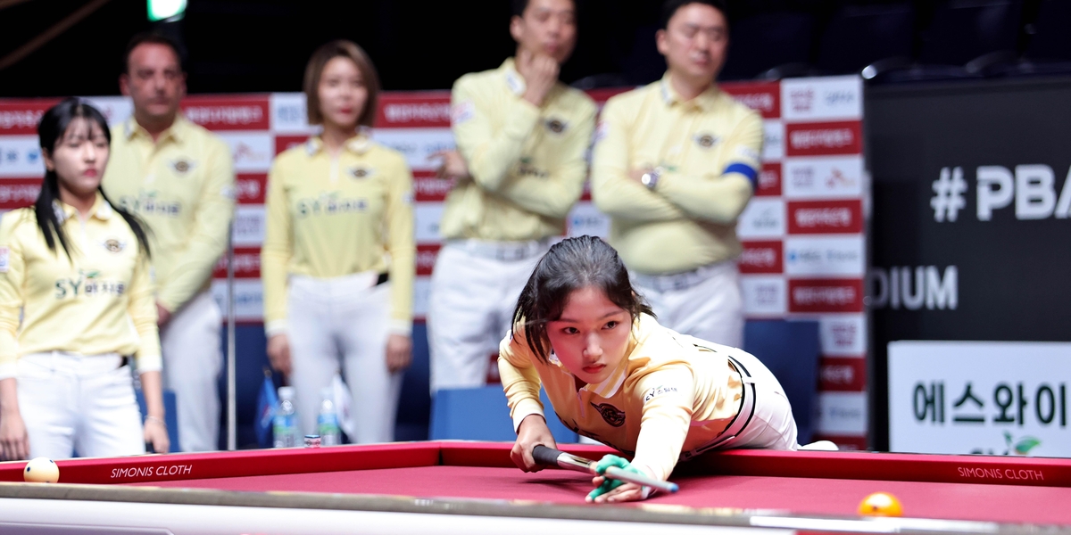 한지은 2승 활약…에스와이, 프로당구 팀리그 4라운드 첫 승리