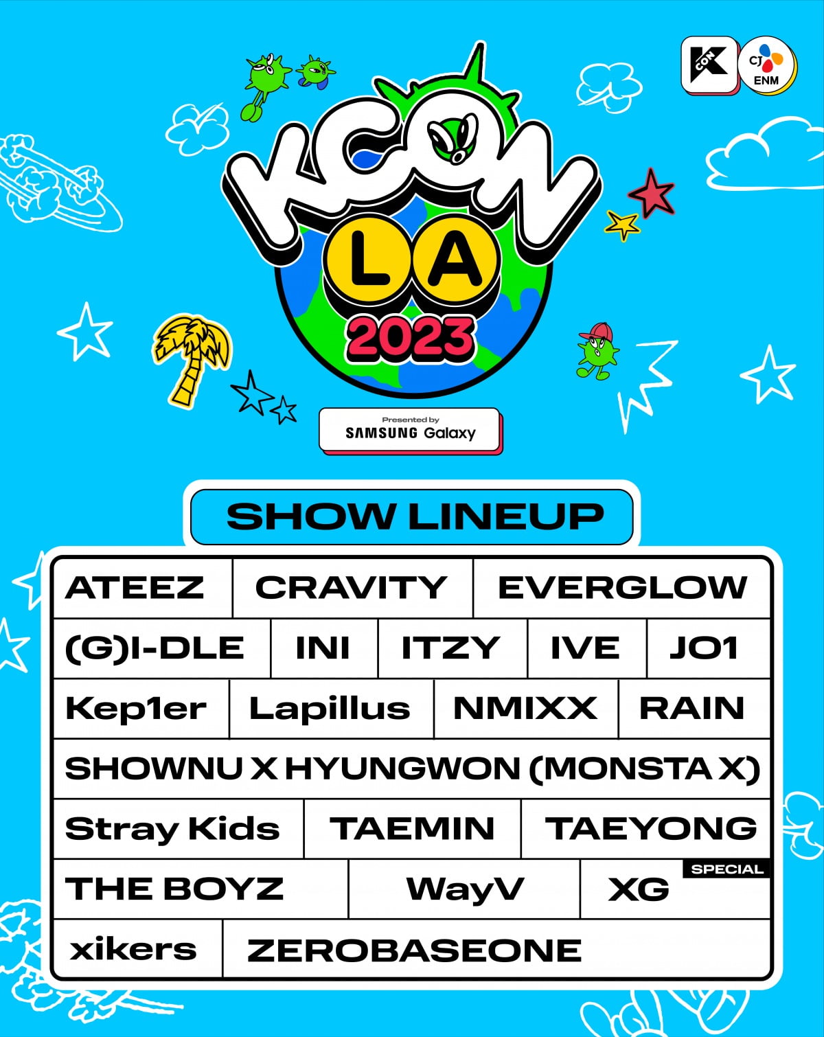 アイブ、ゼロベースワン「KCON LA 2023」、ティービング生中継