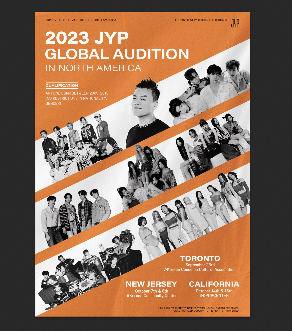 JYPエンターテインメント、4年ぶりに北米でグローバルオーディションを開催