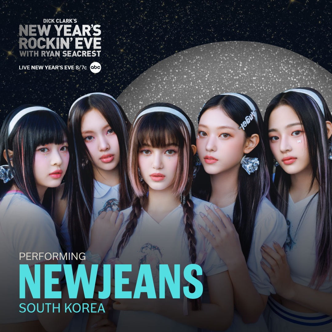 New Jeans, the first K-pop girl group to perform on ABC's New Year's Eve special show