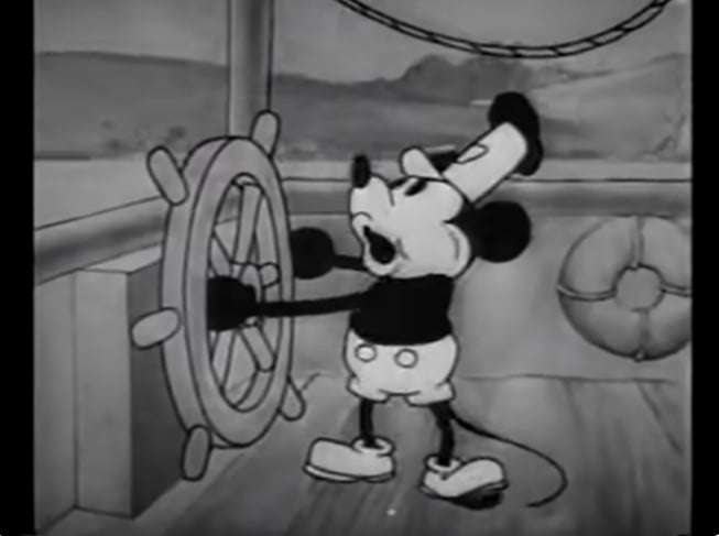 사진=영화 '증기선 윌리' Walt Disney Animation Studios 유튜브 채널 캡처본.