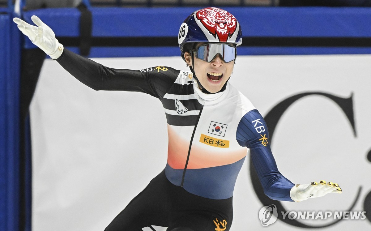 쇼트트랙 김건우·김길리, 월드컵 3차 대회 1,500ｍ '동반 우승'