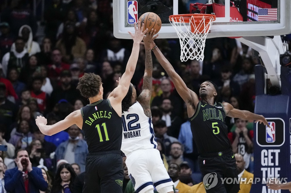 NBA 머랜트, 징계 복귀전서 버저비터…멤피스 짜릿한 역전승