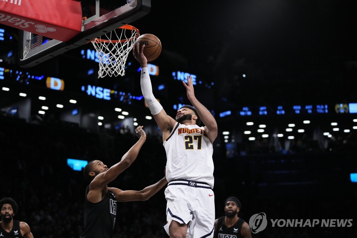 '머리 32점' NBA 덴버, 브루클린 제압하고 3연승