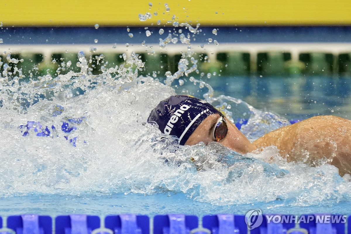 '황선우에게 도전하는' 미로슬라프, 미국선수권 자유형200ｍ 1위