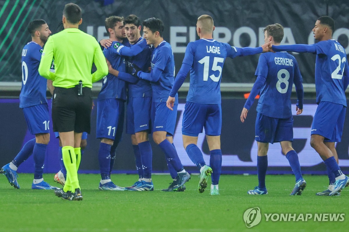 헨트, 루한스크 대파하고 UECL 16강 눈앞…홍현석은 재활 중