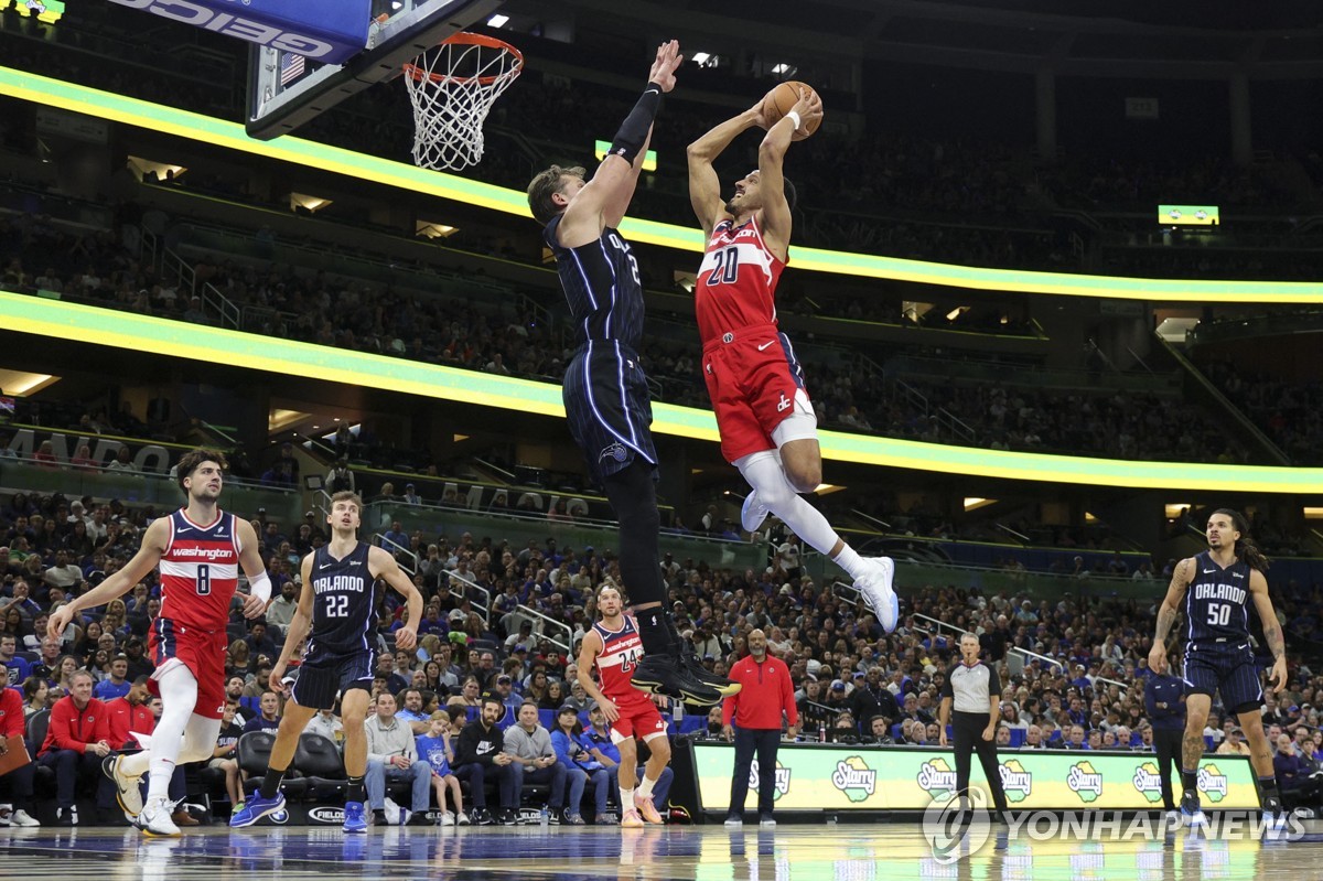 NBA 올랜도, 워싱턴 잡고 파죽의 9연승…창단 후 최다 타이