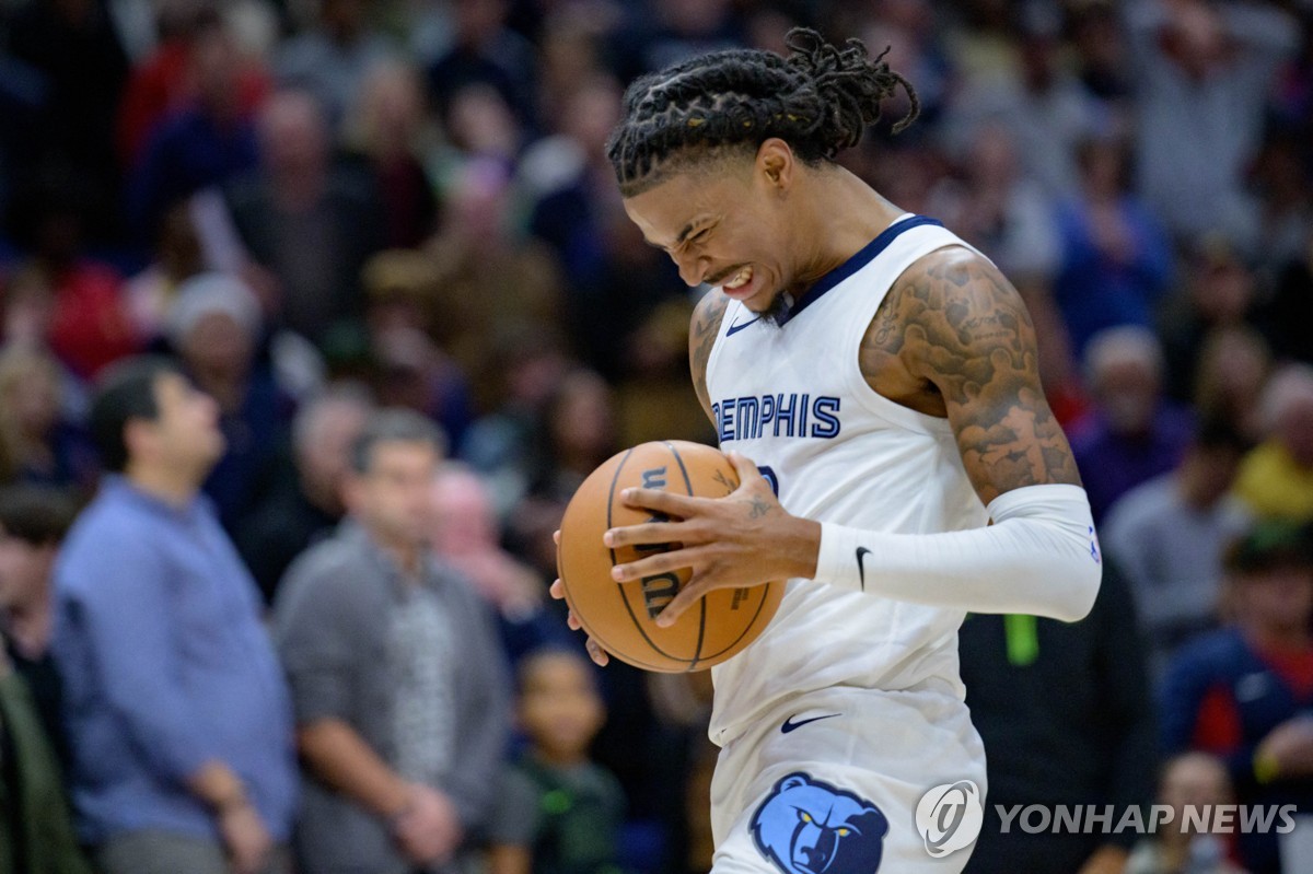 NBA 머랜트, 징계 복귀전서 버저비터…멤피스 짜릿한 역전승