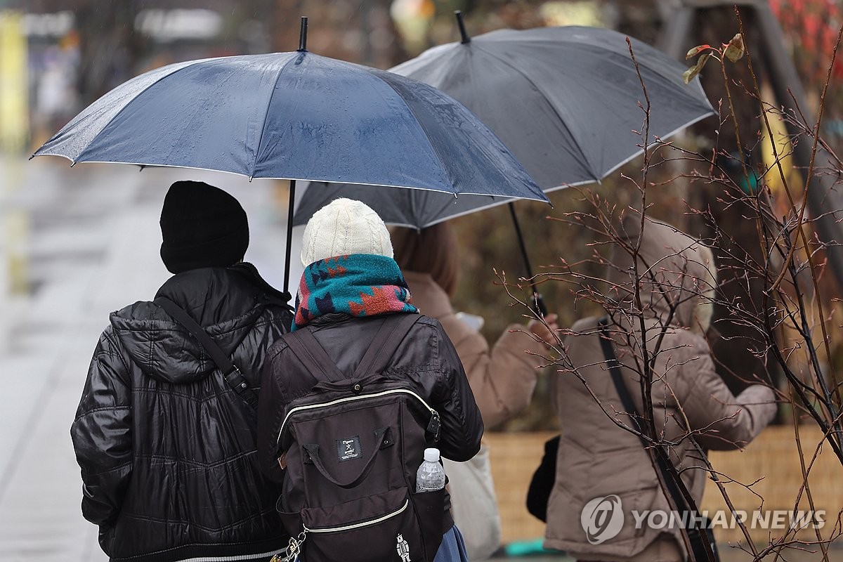 전국 적신 겨울비 더 거세진다…내일 본격적으로 쏟아져