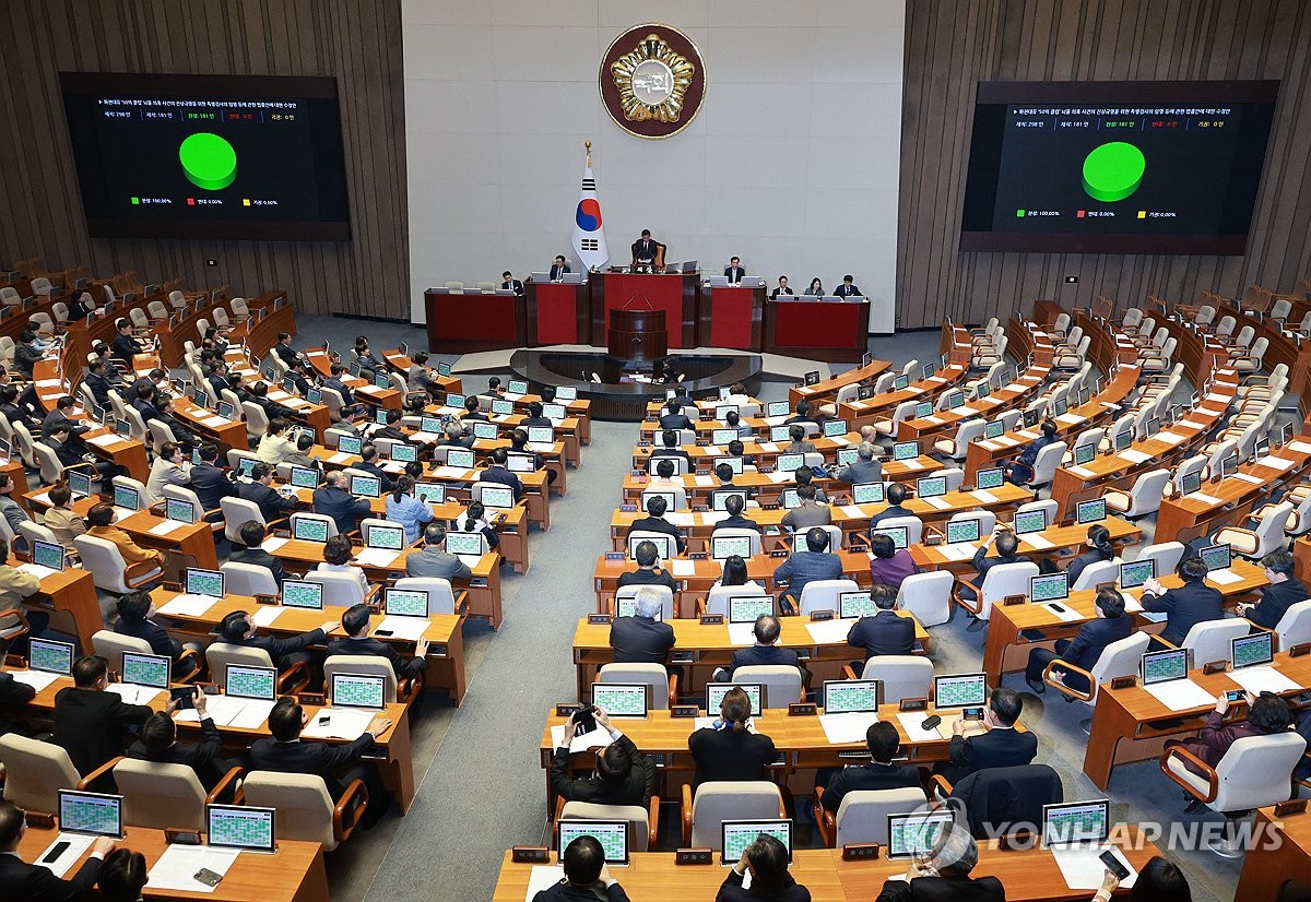 '대장동 50억 클럽' 특검법, 국회 본회의 통과…與 표결 불참