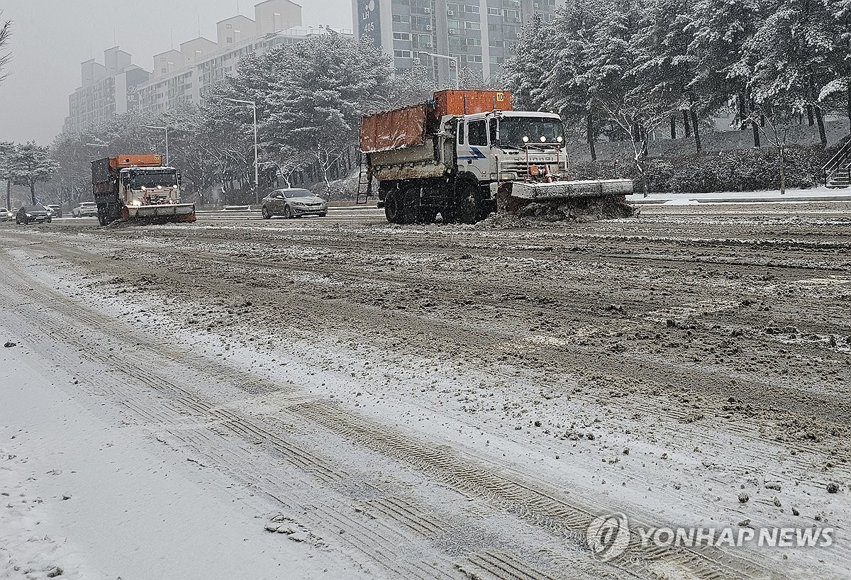 강원 평창 15cm 눈 쌓여…동해안 해맞이 명소 점차 발길(종합)