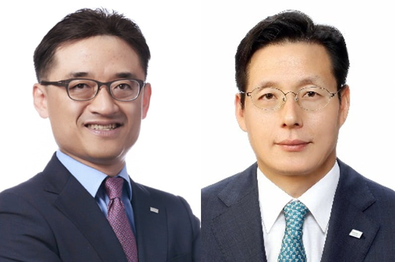 김미섭(왼쪽)·허선호 미래에셋증권 대표이사(부회장). 