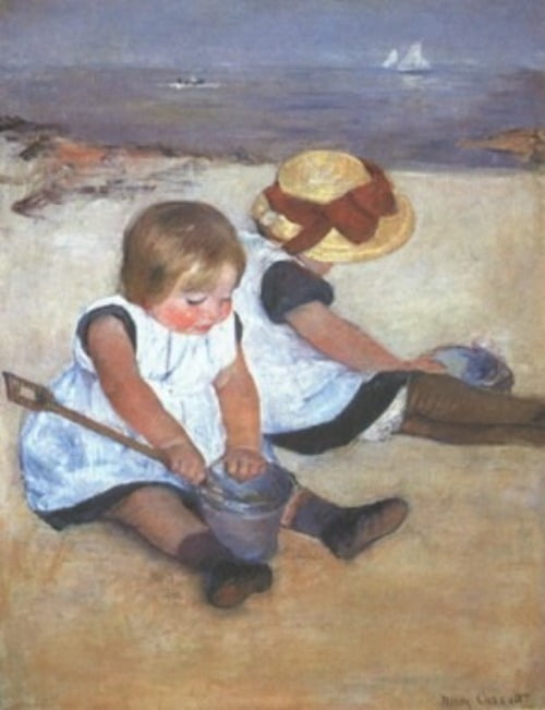 [도판 4] 매리 카사트, 해변의 아이들 1884, 워싱턴 D.C. 내셔널 갤러리