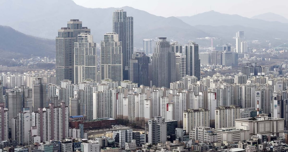 서울 강남구 아파트 단지들의 전경. 한경DB