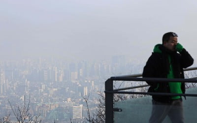 [포토] "마스크 쓰세요"…회색 도시로 변한 서울