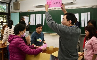 대만 총통 선거 종료…'반중' 민진당 라이칭더 개표 초 승기
