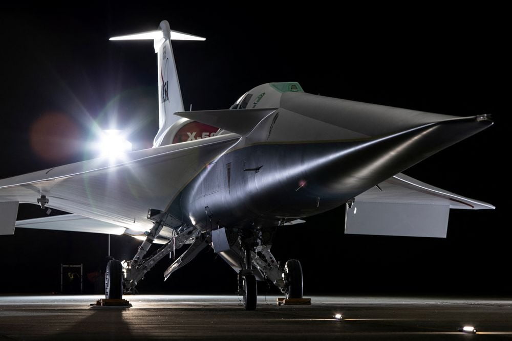 NASA와 록히드마틴이 공동 개발한 초음속 항공기 'X-59' / 사진=록히드마틴