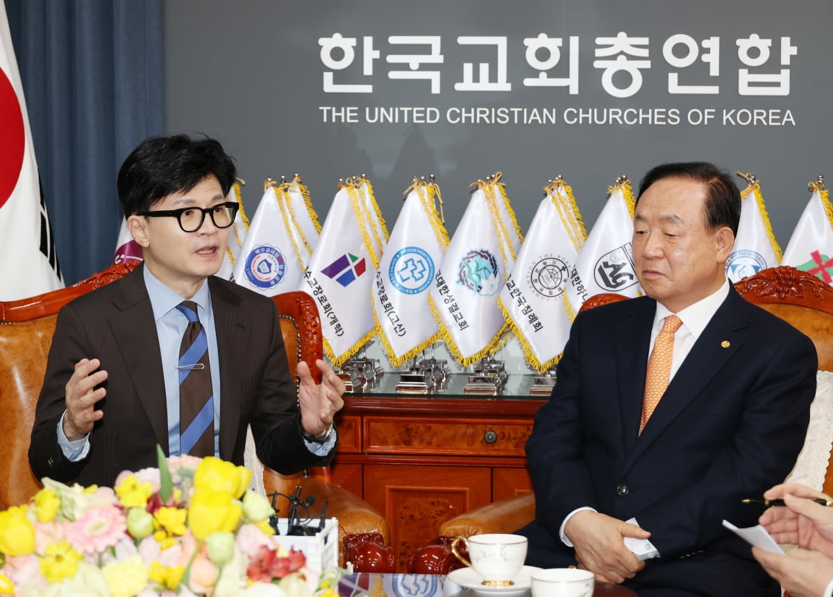 [포토] 한국교회총연합 방문한 한동훈 비상대책위원장