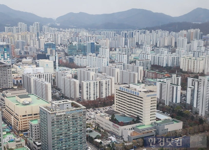 아파트가 밀집한 평촌 신도시 모습. 사진=오세성 한경닷컴 기자