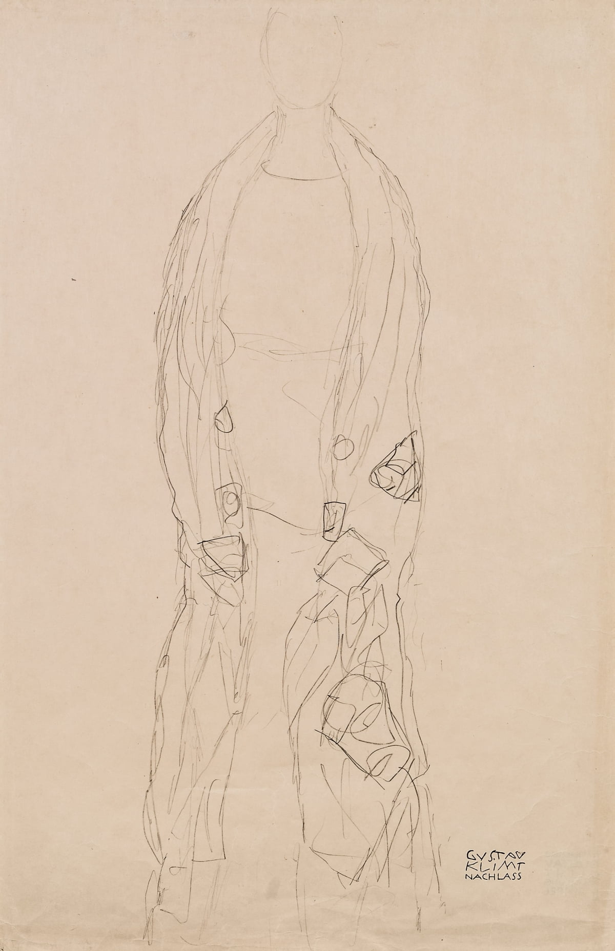 Gustav Klimt Study for the Portrait of Fräulein Lieser 1917
© Auktionshaus im Kinsky GmbH, Wien / © Auction house im Kinsky GmbH, Vienna.