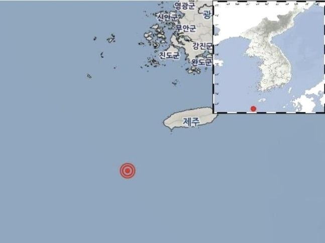 지진 발생 시점. /사진=기상청 제공, 연합뉴스