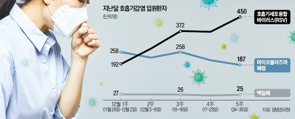 RSV 카지노 필립, 한 달 새 2.3배 급증…"영유아·고령층, 폐렴으로 이어질 수도"