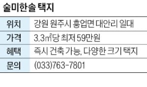 술미한솔 택지, 카지노 노말 혁신도시 가까운 숲속 전카지노 노말택지