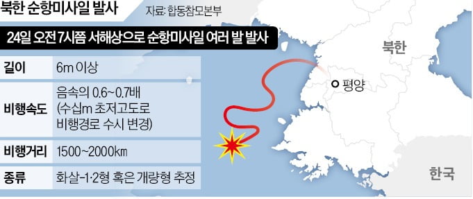 총선 전 도발수위 높이는 北, 이번엔 순항미사일 쐈다