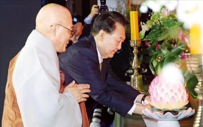 [포토] 불교 대축전 참석한 윤석열 대통령