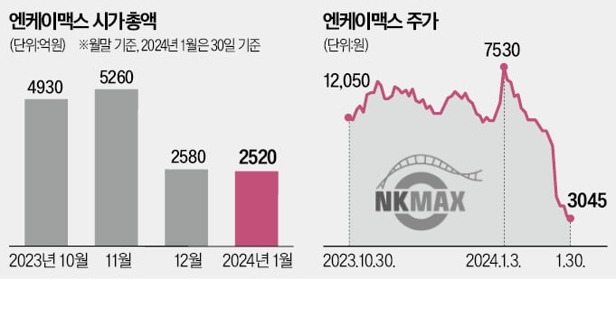 반대매매 직격탄…엔케이맥스 경영권 흔들