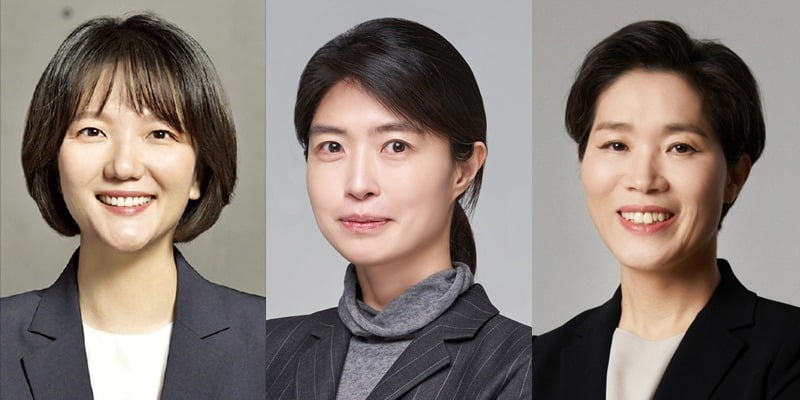 최수연 네이버 대표, 정신아 카카오 대표 내정자, 이정애 LG생활건강 대표. 사진=연합뉴스