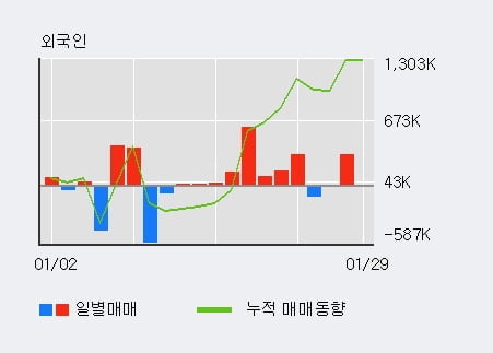 '리노스' 52주 신고가 경신, 최근 3일간 외국인 대량 순매수