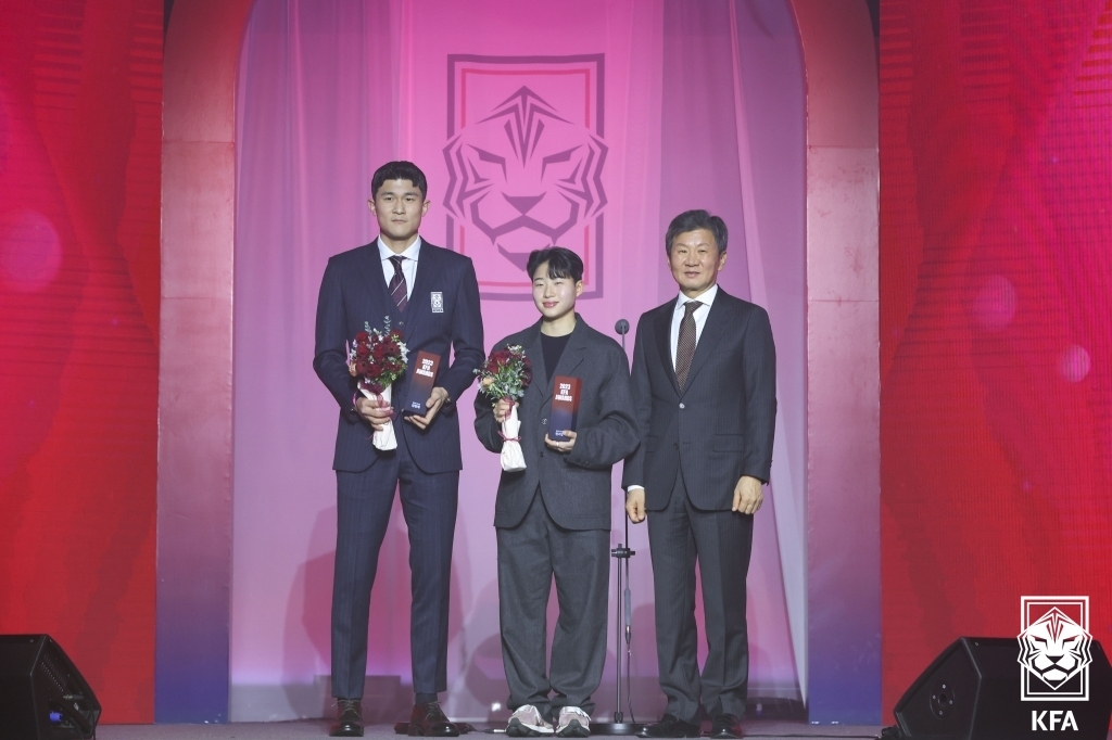 김민재, 손흥민·이강인 제치고 대한축구협회 올해의 선수 선정(종합)