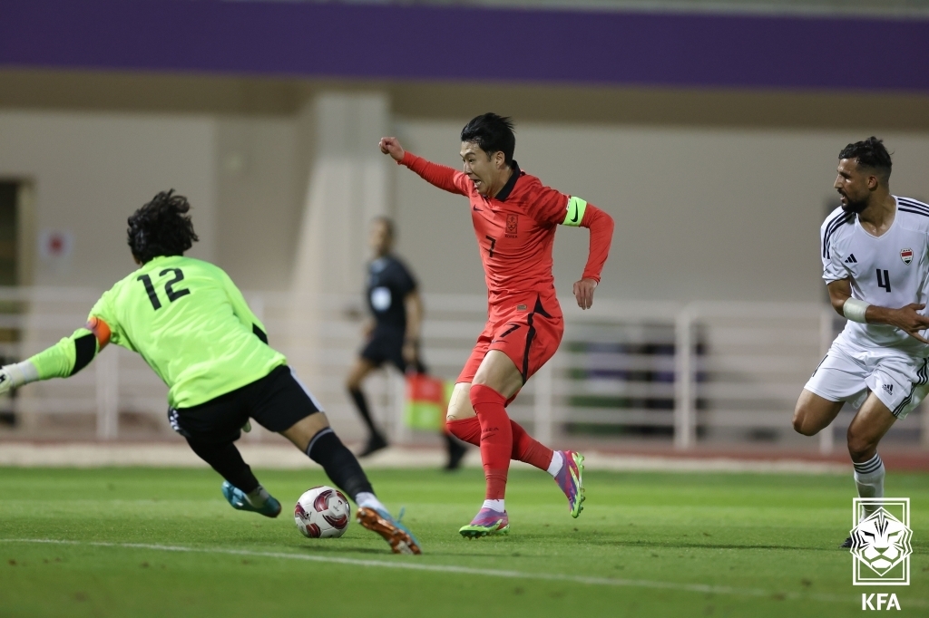 클린스만호, 아시안컵 앞두고 이라크에 1-0 승리…6연승 행진(종합)