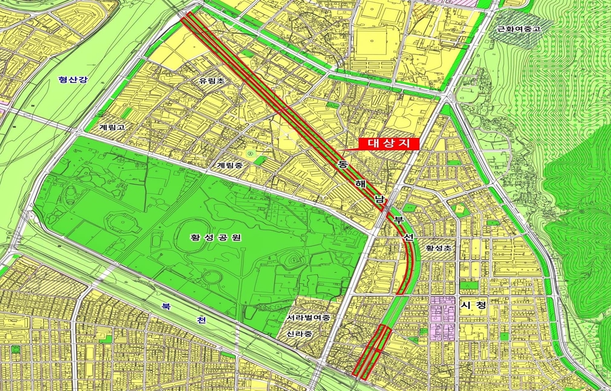 2025년까지 경주 동천∼황성 폐철도 구간에 도시숲 조성