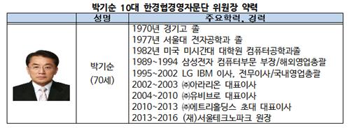 한경협경영자문단 10대 위원장에 박기순 前서울테크노파크 원장