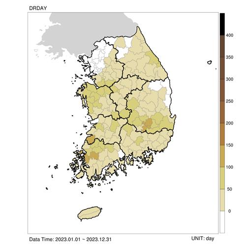 작년 31일간 기상가뭄 발생…최근 들어 가뭄 늘어