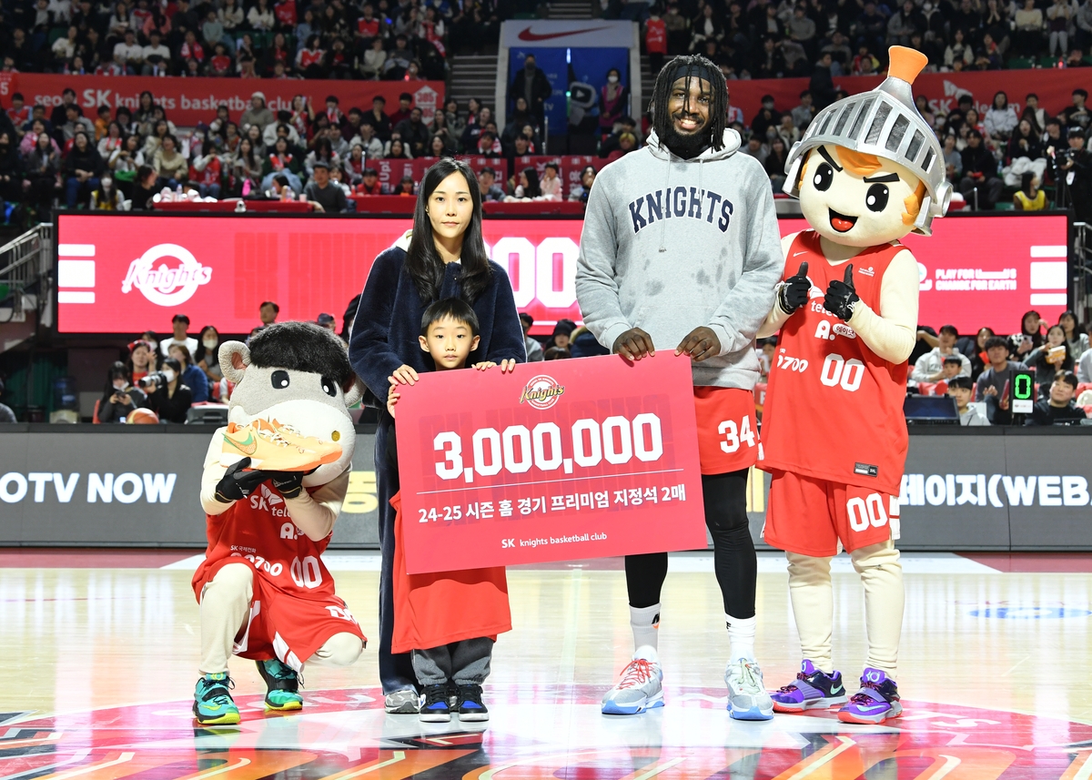 프로농구 SK, 누적 300만 관중 돌파…KBL 1호 기록