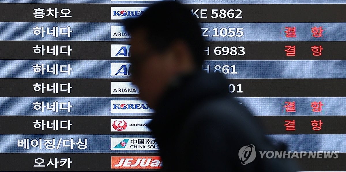 대한항공·아시아나, 日 하네다 공항 운항 정상화