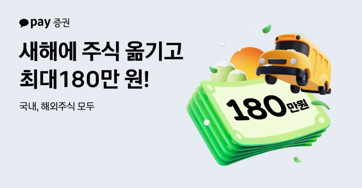 카카오페이證 "주식 옮겨 거래하면 최대 180만원 드려요"