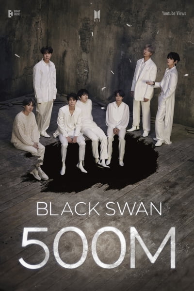 방탄소년단, 'Black Swan' MV 5억뷰 돌파…통산 17개 째 [공식]
