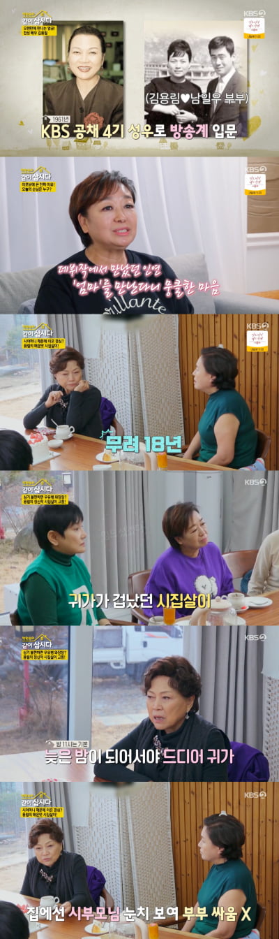 [종합] 김용림, 18년 시집살이…"집에 들어가기 싫어서 극장 가 있었다" ('같이삽시다')