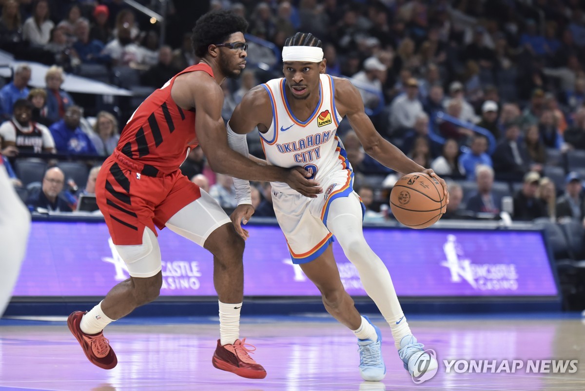 '격세지감' NBA 오클라호마시티의 반등…포틀랜드 62점 차 제압