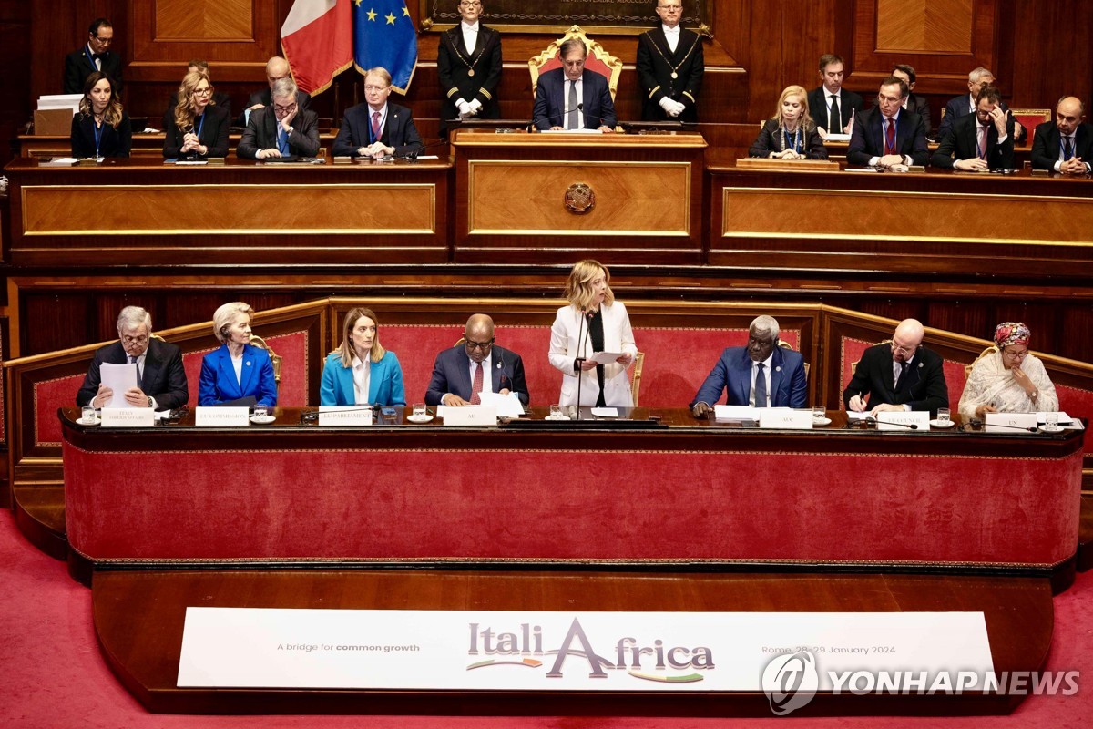 멜로니 伊총리, 아프리카 8조원 투자 '마테이 계획' 발표