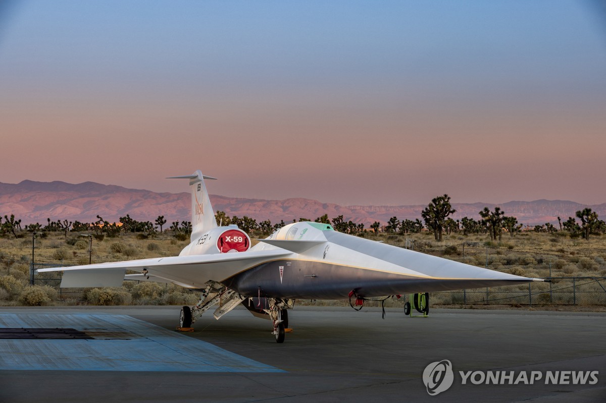 NASA, '조용한 초음속 항공기' X-59 공개…"올해 시험 비행"