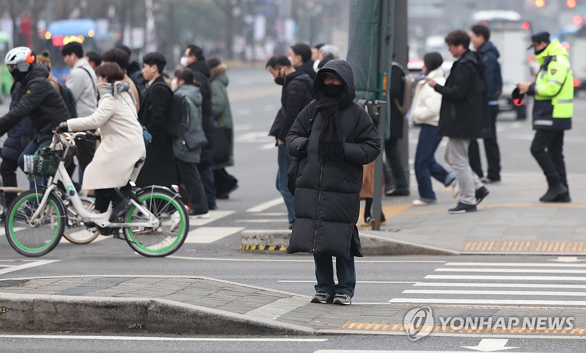 '서울 -10.3도' 월요일 출근길 강추위…낮에도 5도 이하